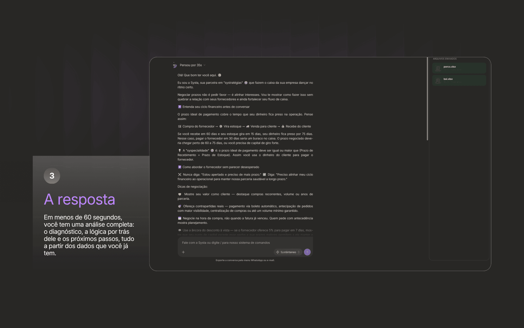 Captura de tela do finansysta.ai — 3 de 3
